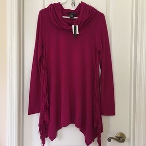 NWT GRACE ELEMENTS drape sweater Womens small cowl neck